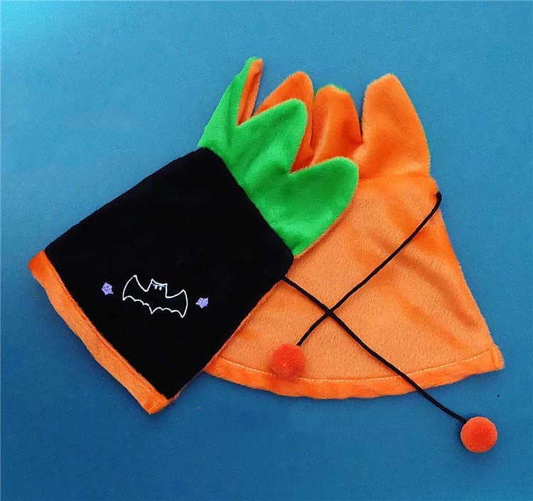 Halloween Pumpkin Double Sided Cape