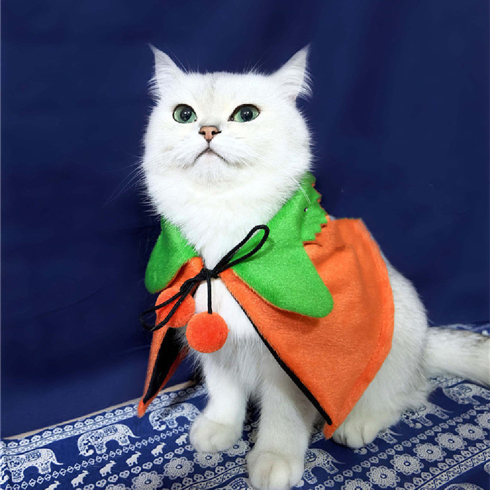 Halloween Pumpkin Double Sided Cape