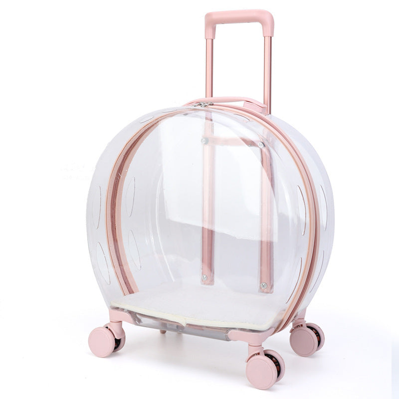 Portable Transparent Trolley Case