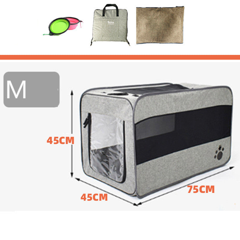 Folding Fabric Pet Travel Carrier Bag